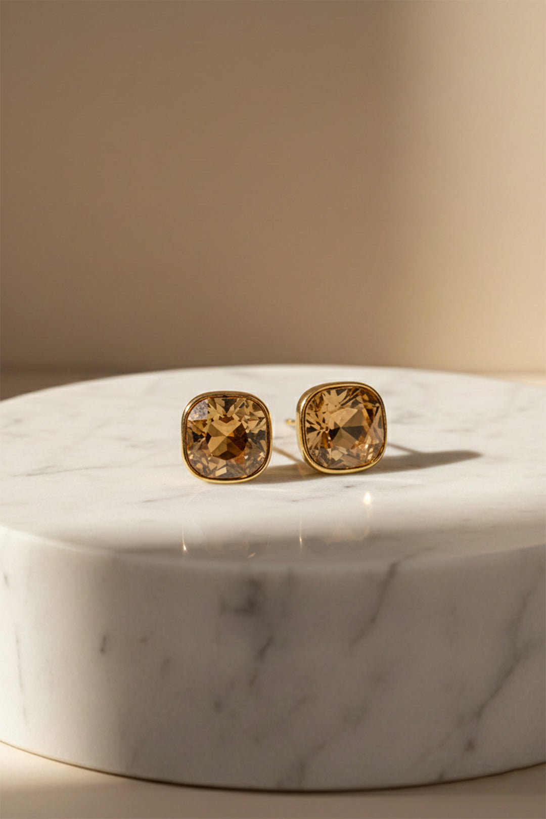 Amber Glow Studs