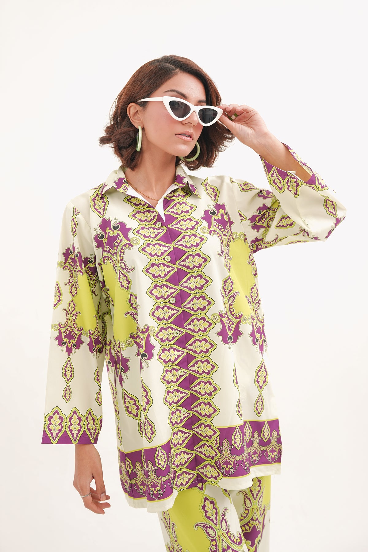 shop Vivid Vine Chartreuse Co-Ord for women online