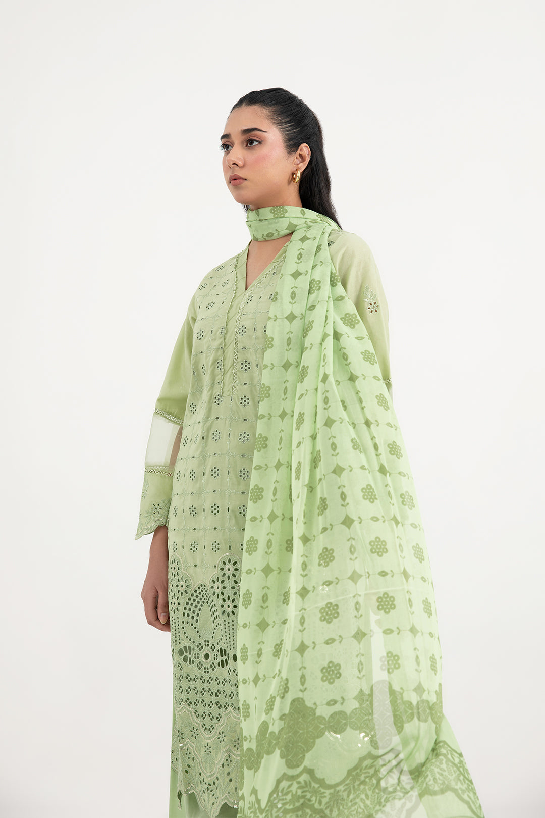 shop Pistachio Lace Ensemble - 3-Piece Suit for women online