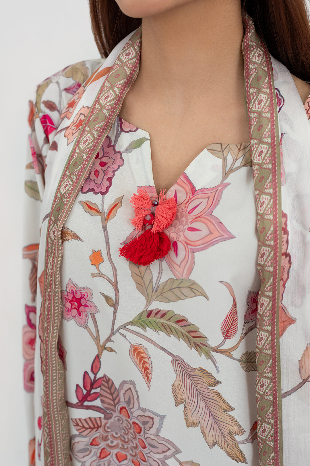 Vintage Garden Print 3-Piece Suit