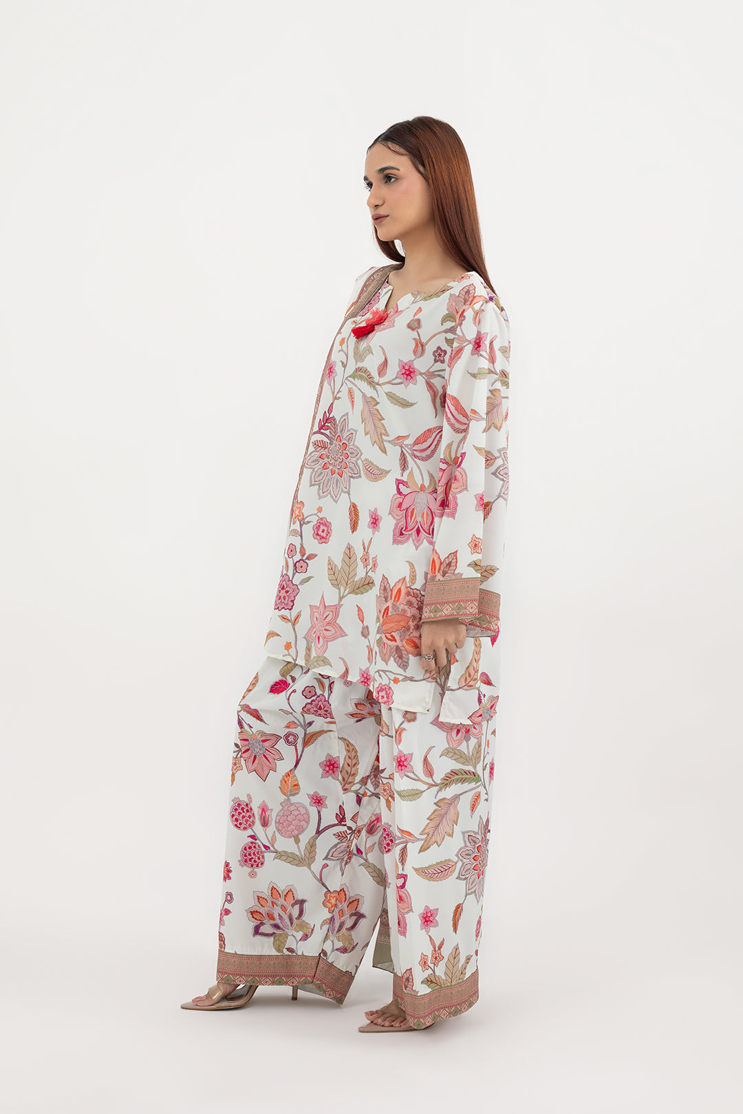 Vintage Garden Print 3-Piece Suit