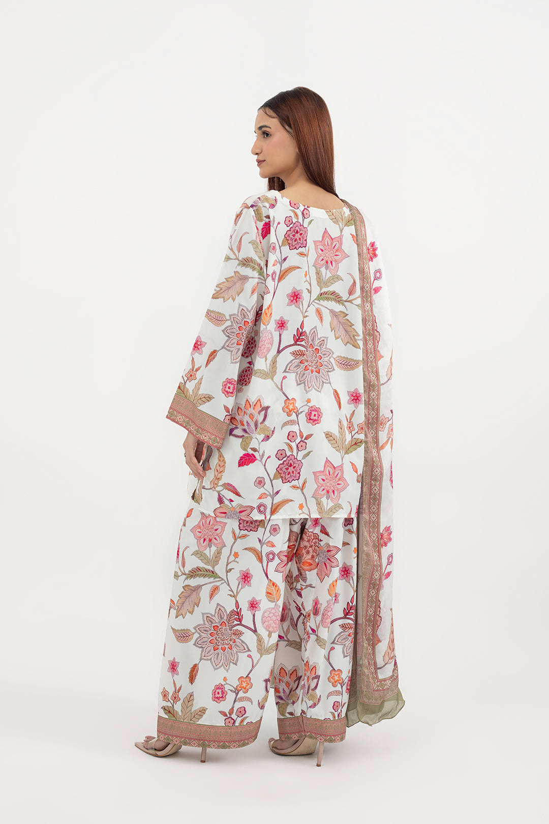 Vintage Garden Print 3-Piece Suit