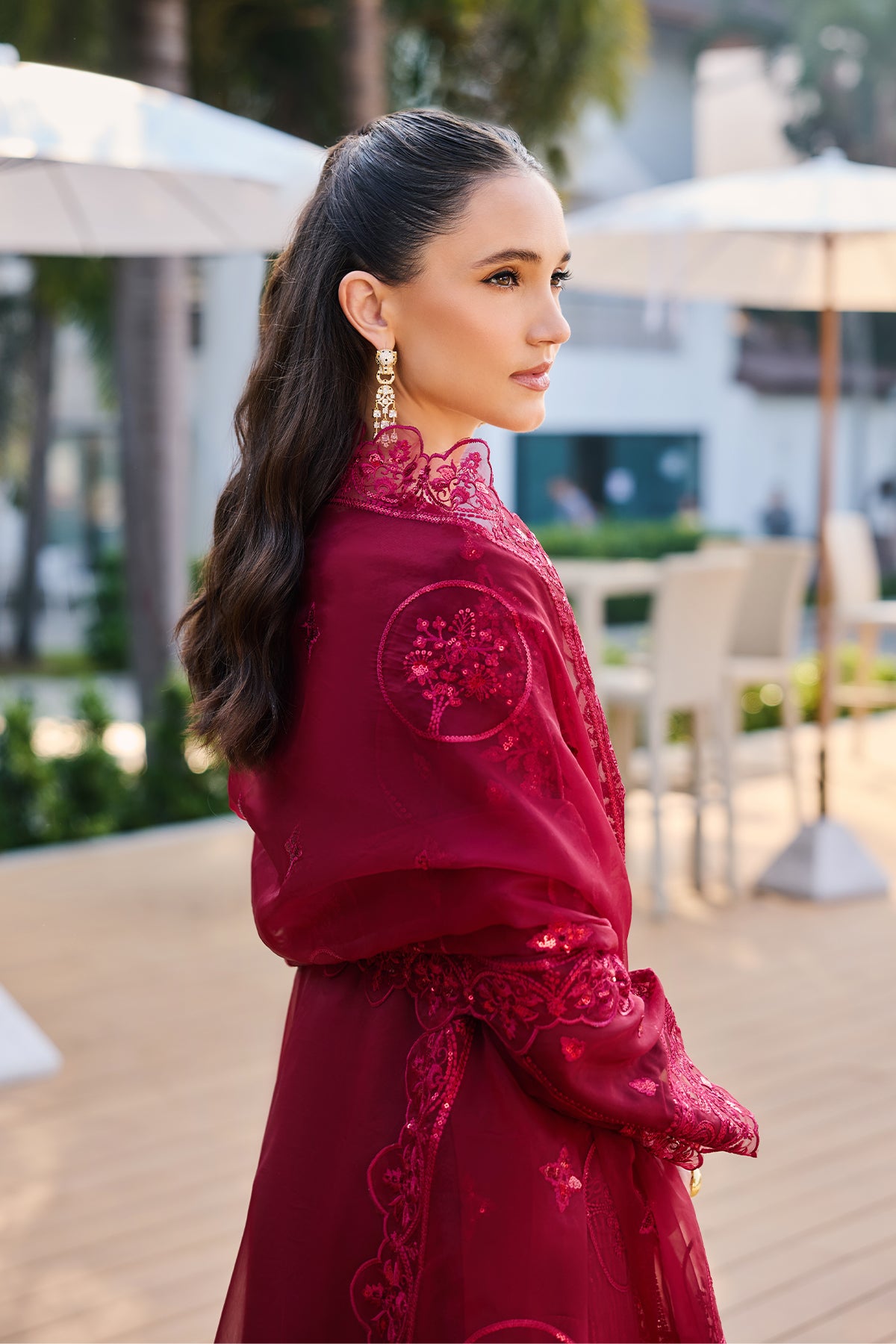 Garnet Lattice 3-Piece Suit