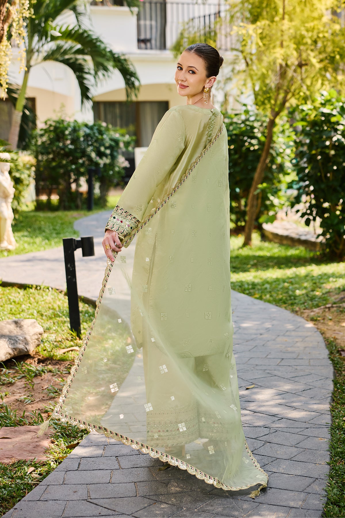 Olive Blossom 3-Piece Suit
