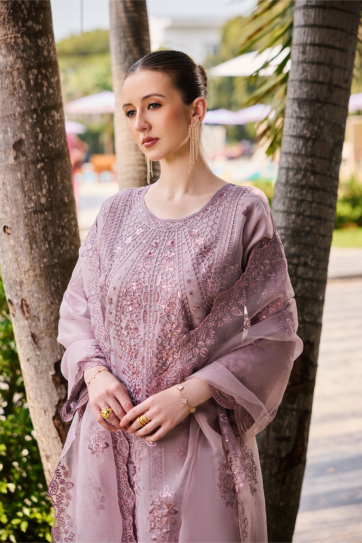 Mauve Majesty 3-Piece Suit