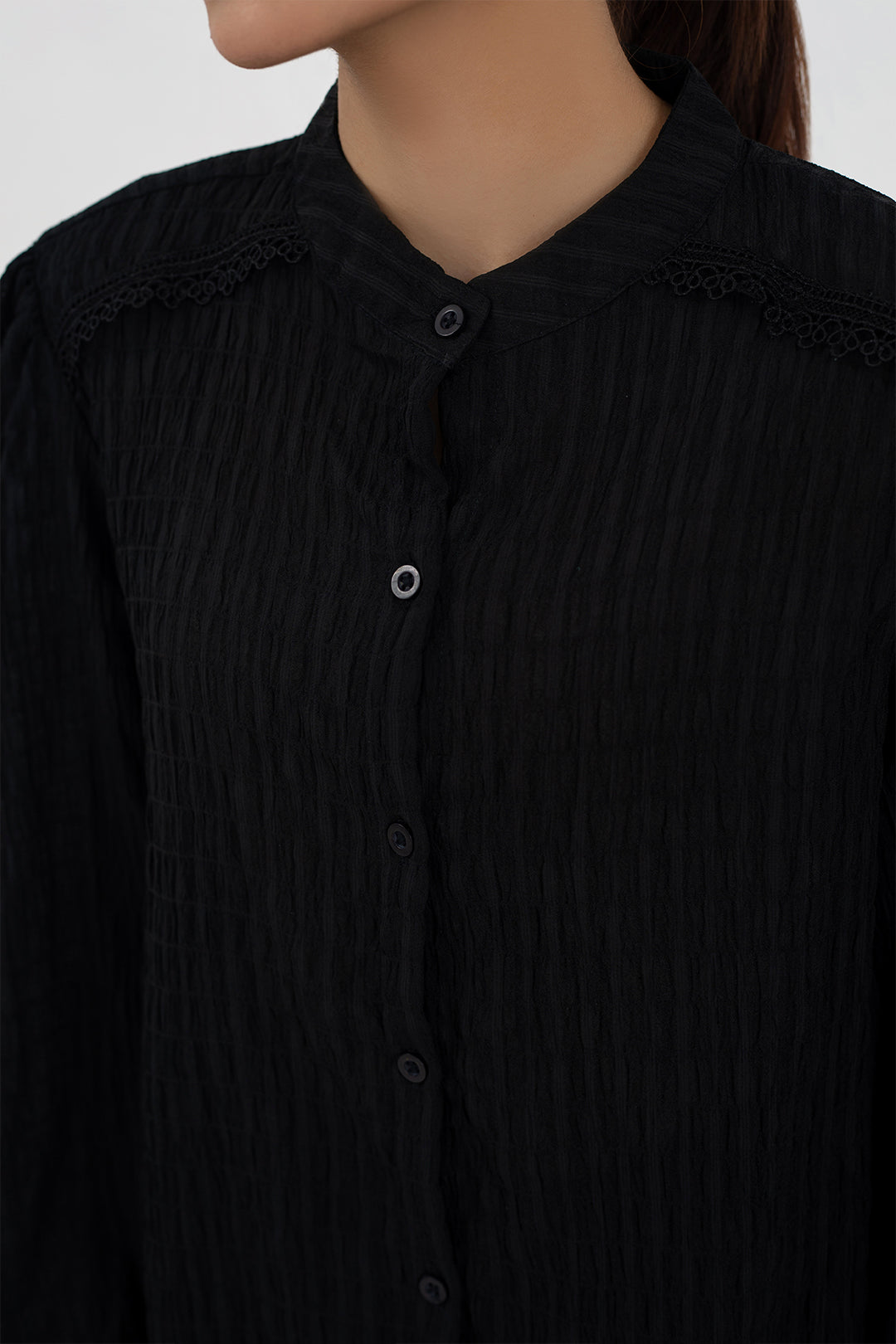 shop Black Canvas Shirt for women online