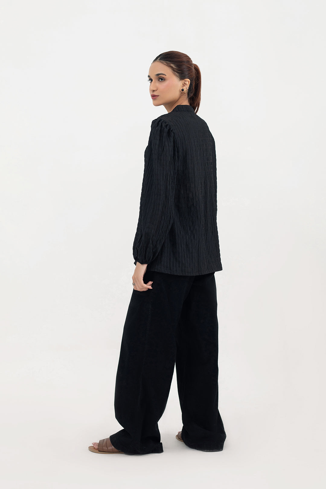 shop Black Canvas Shirt for women online