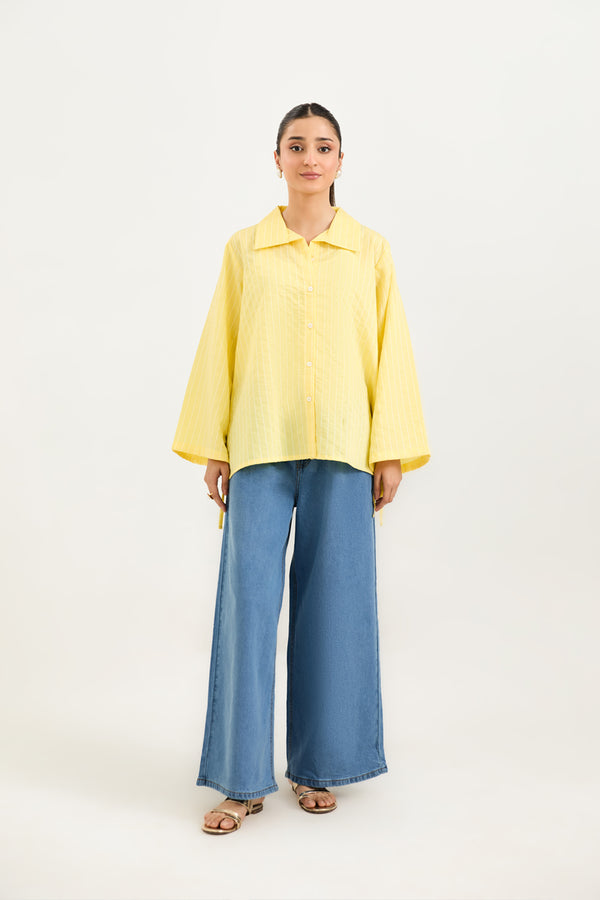 Canary Pinstripe Shirt