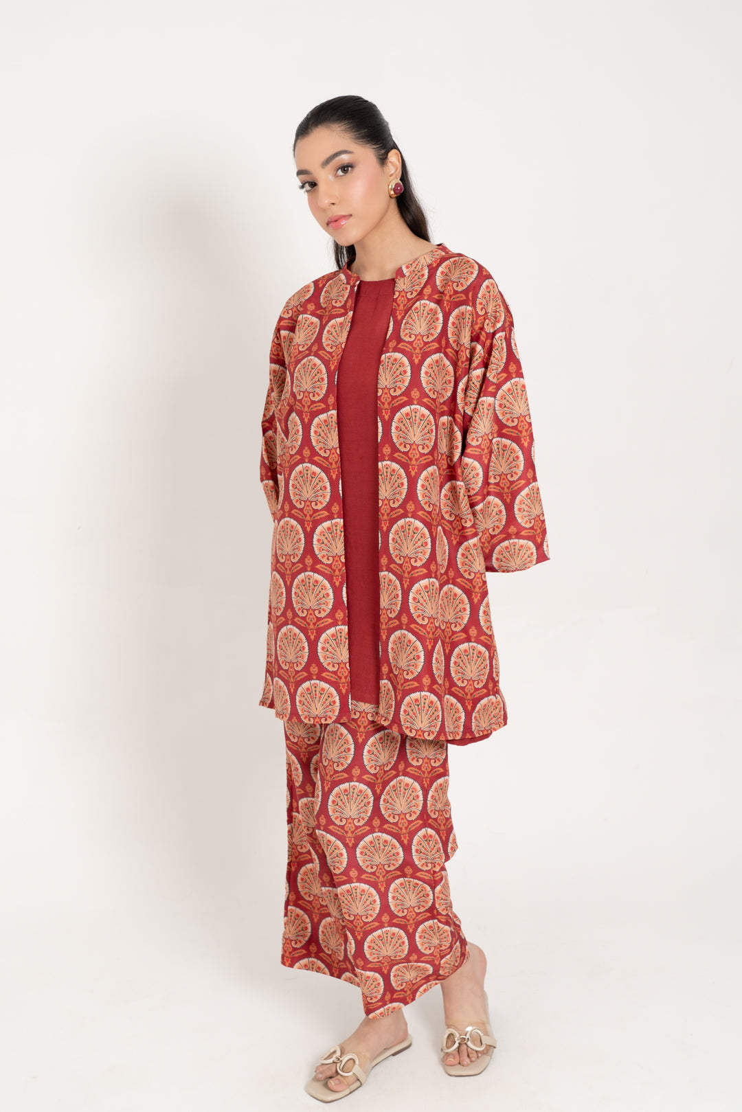 shop Painted Peacock Shrug Set for women online