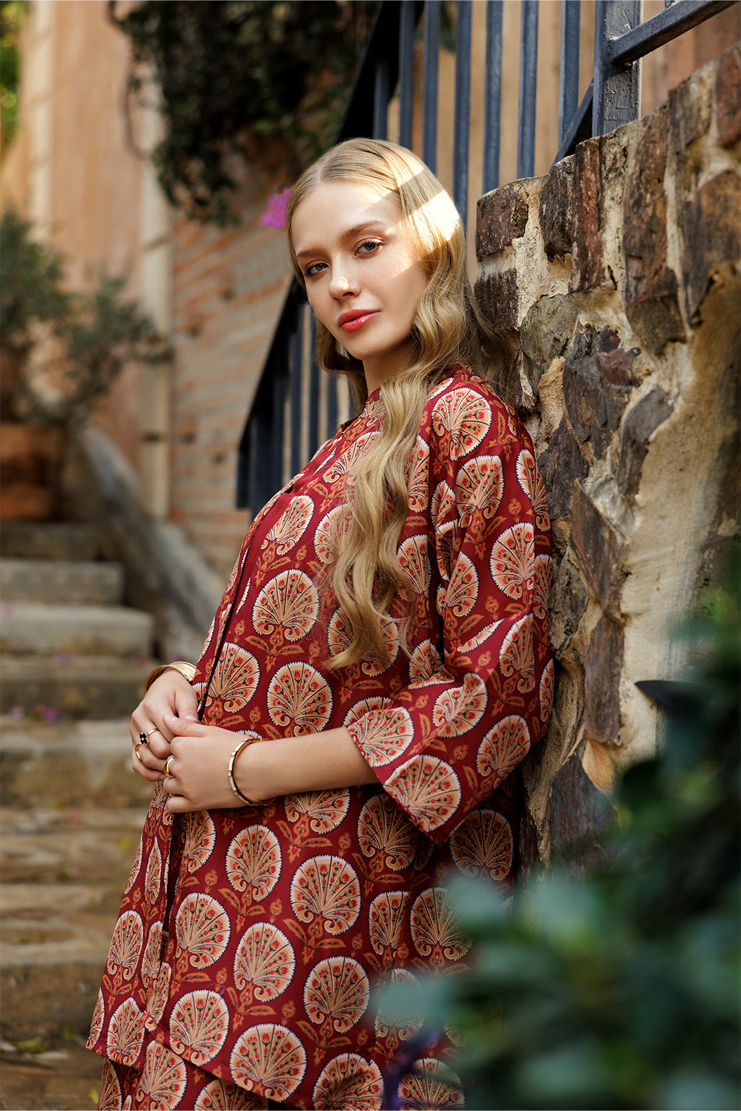 Painted Peacock Shrug Set