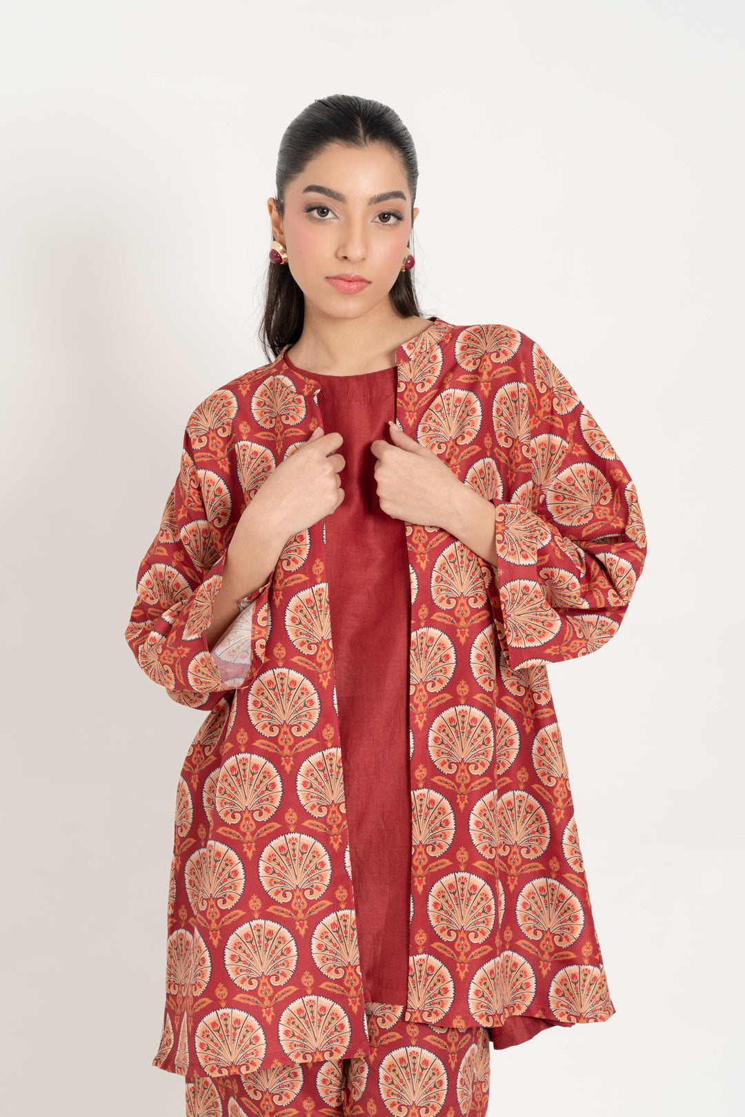 shop Painted Peacock Shrug Set for women online