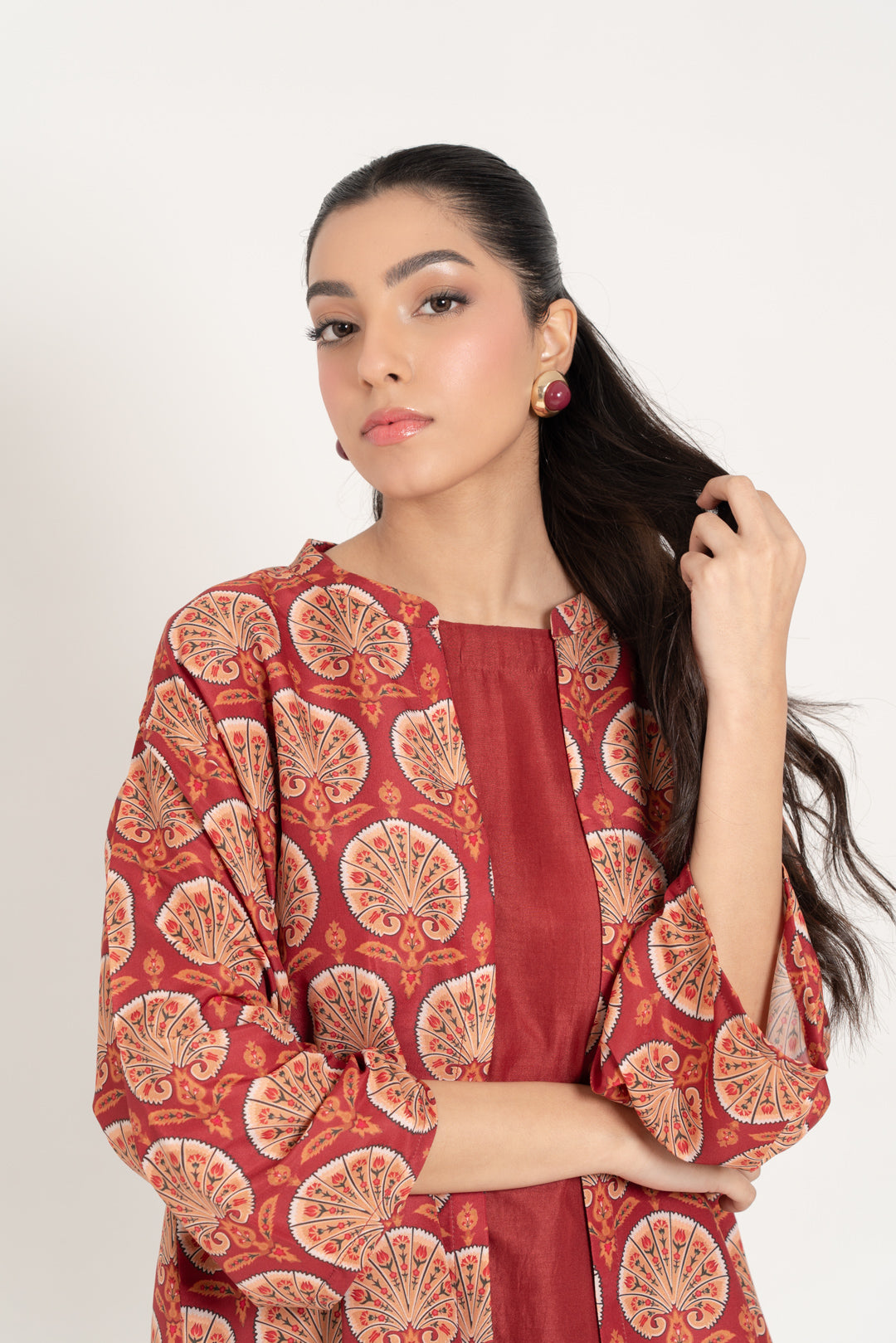 shop Painted Peacock Shrug Set for women online